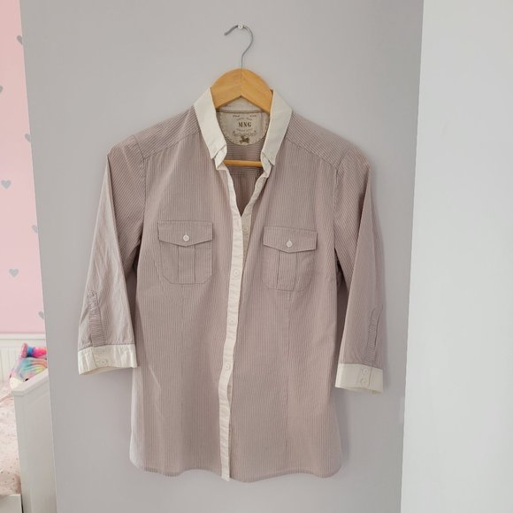 Cotton slim-fit striped shirt - Picture 1 of 6